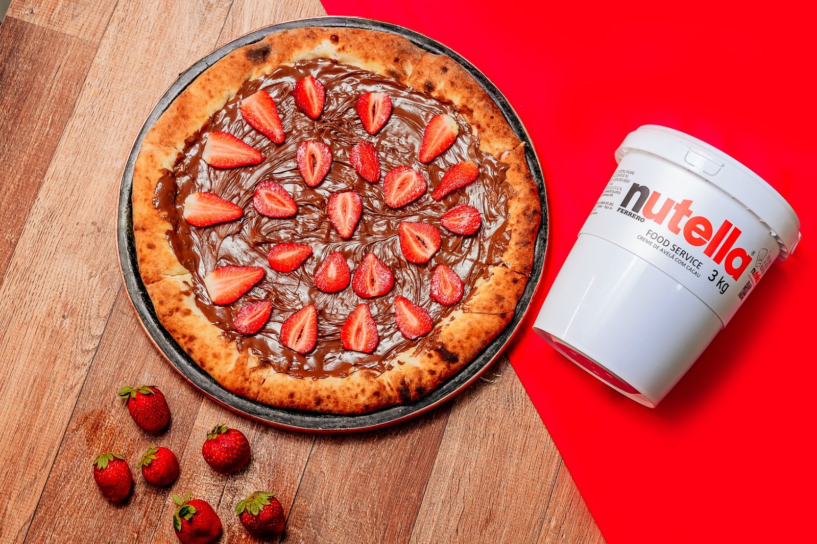 Pizza Nutella com Morango